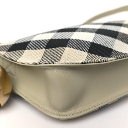 Burberry Jacquard Check Mini Shield Bag Lichen 9 of 10