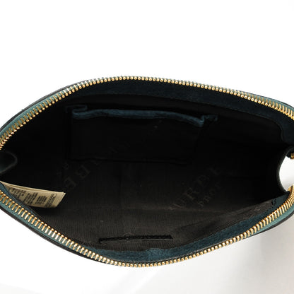 Burberry Prorsum Grainy Nubuck Alma Owl Clutch Indigo Green 5 of 7
