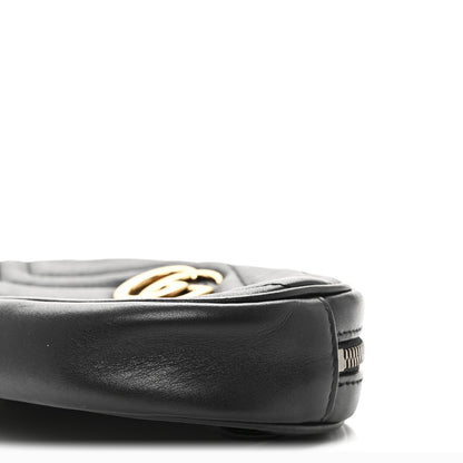 Gucci Calfskin Matelasse GG Marmont Belt Bag 95 38 Black 10 of 10