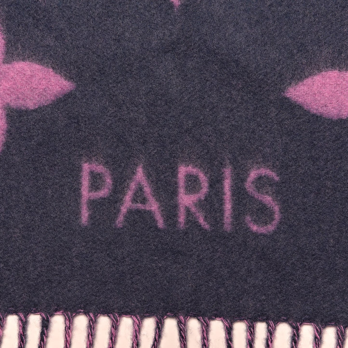 Cashmere Monogram Reykjavik Scarf Purple Pink