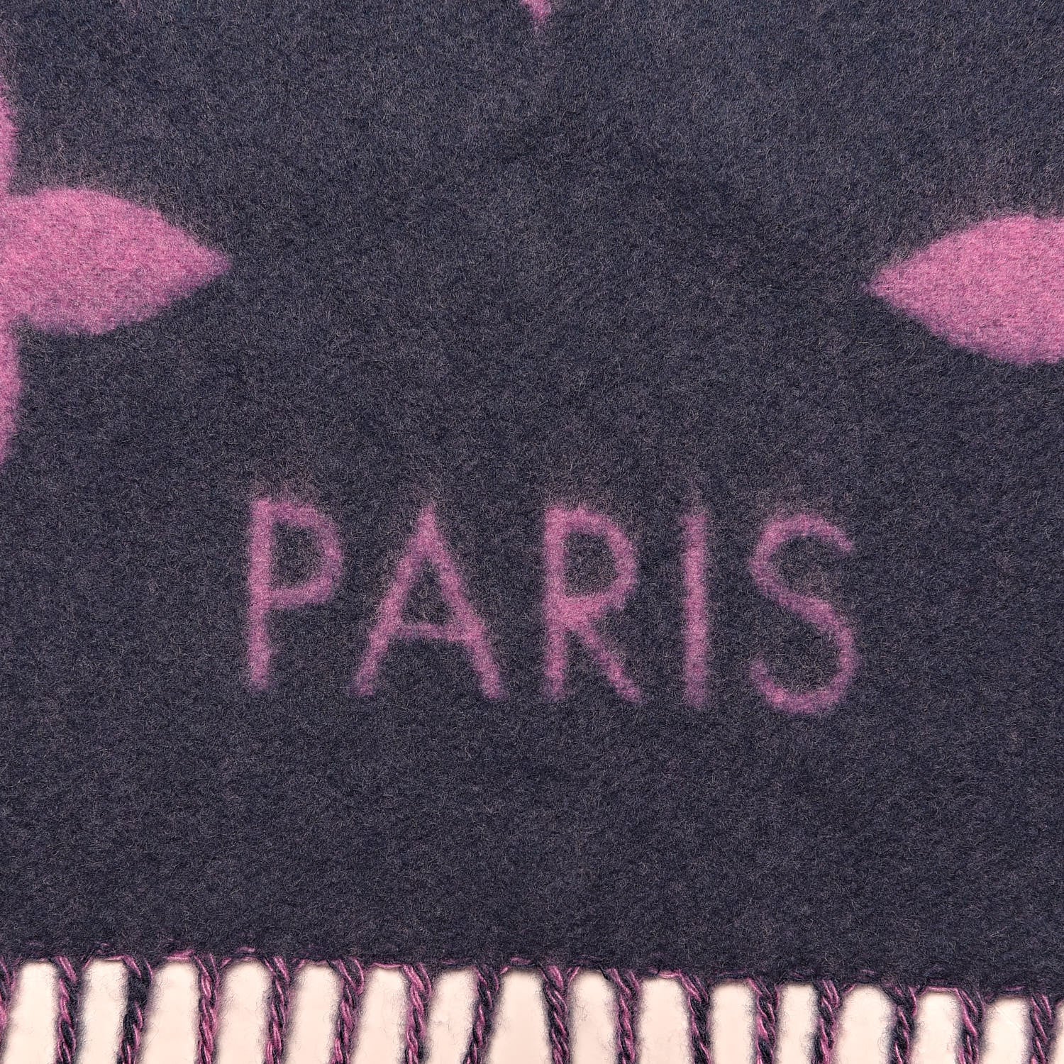Louis Vuitton Cashmere Monogram Reykjavik Scarf Purple Pink 5 of 6