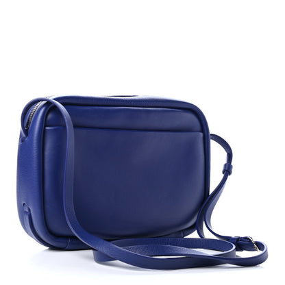 Balenciaga Calfskin Political Campaign Logo S Everyday Camera Bag Bleu 2 of 5