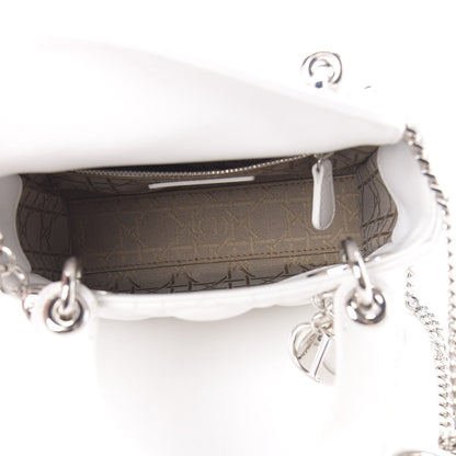 Christian Dior Lambskin Cannage Mini Lady Dior White 5 of 13