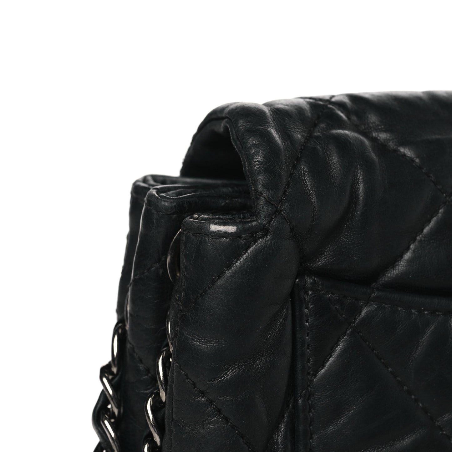 Lambskin Quilted Mini Chanel 3 Flap Black