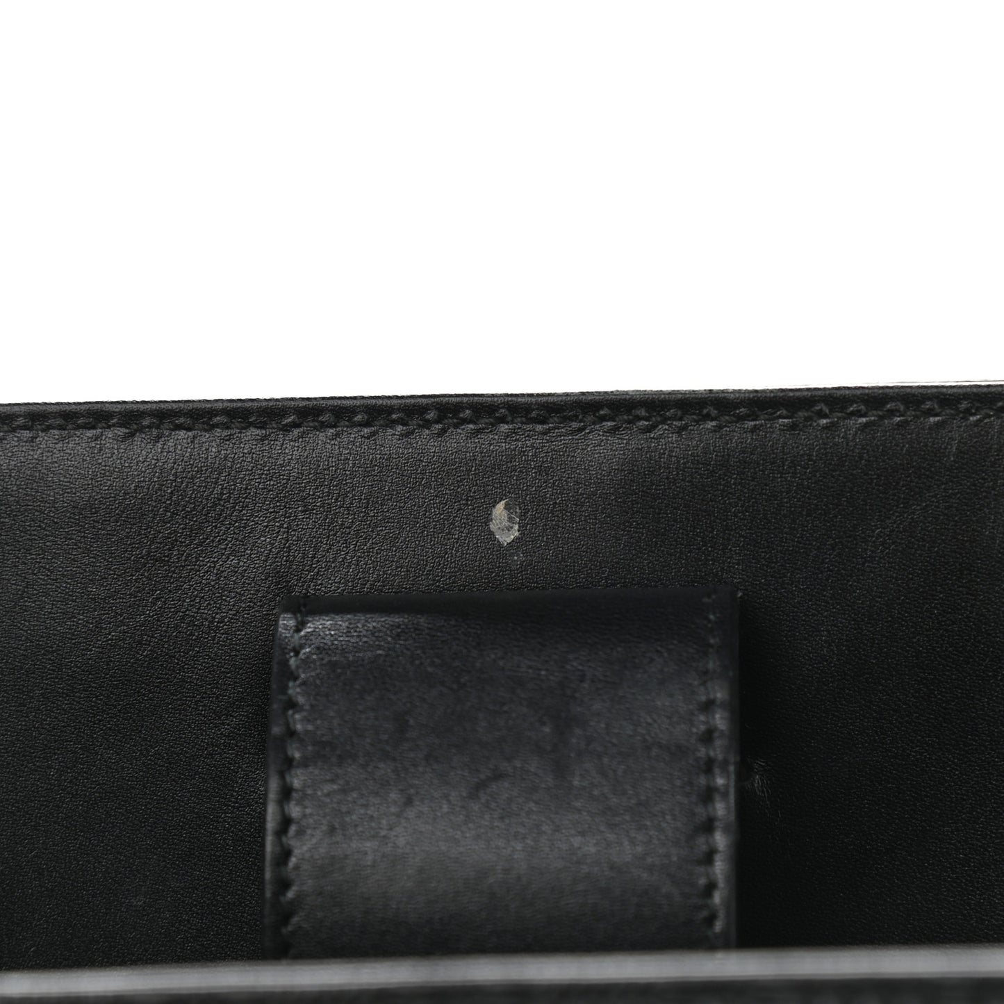 Calfskin Bright Diamante Medium Top Handle Bag Black