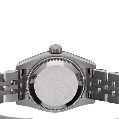 Rolex Stainless Steel 18K White Gold Mother of Pearl 26mm Oyster Perpetual Datejust Watch Roman 179174 4 of 5