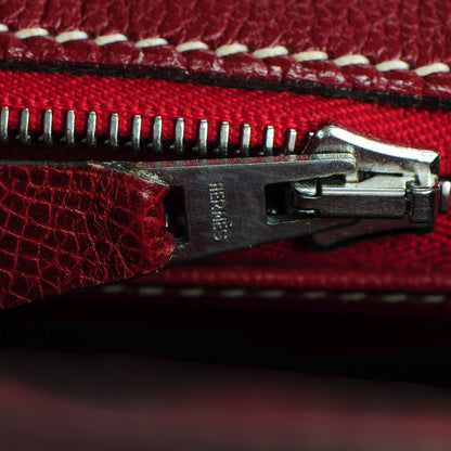 Hermes Veau Lisse Birkin 30 Rouge H 14 of 26
