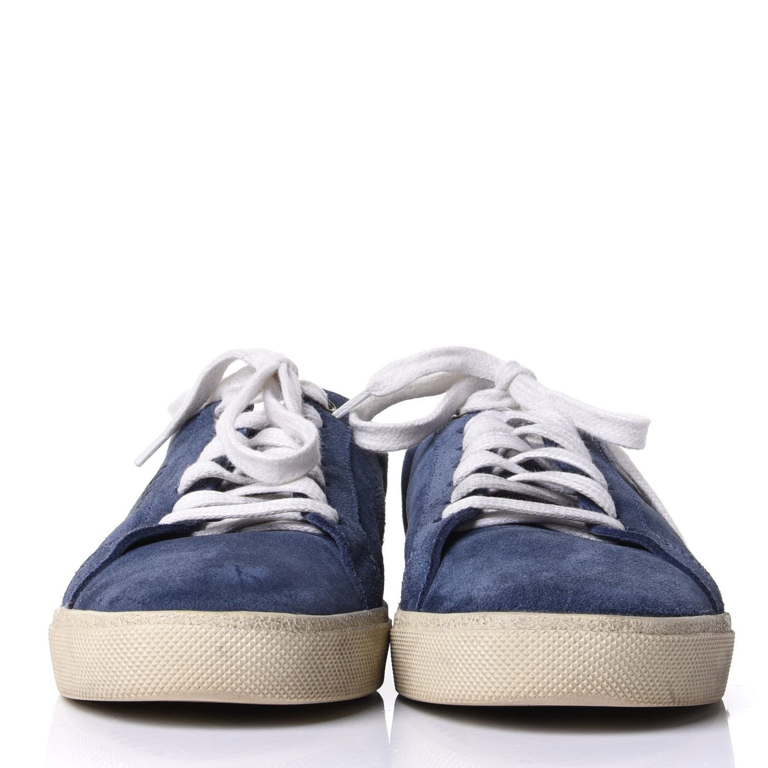 Saint Laurent Suede Womens Court Classic Sneakers 40 Denim 2 of 12