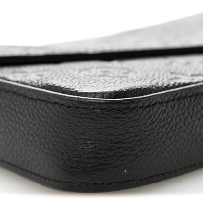 Louis Vuitton Empreinte Pochette Felicie Chain Wallet Black 8 of 10