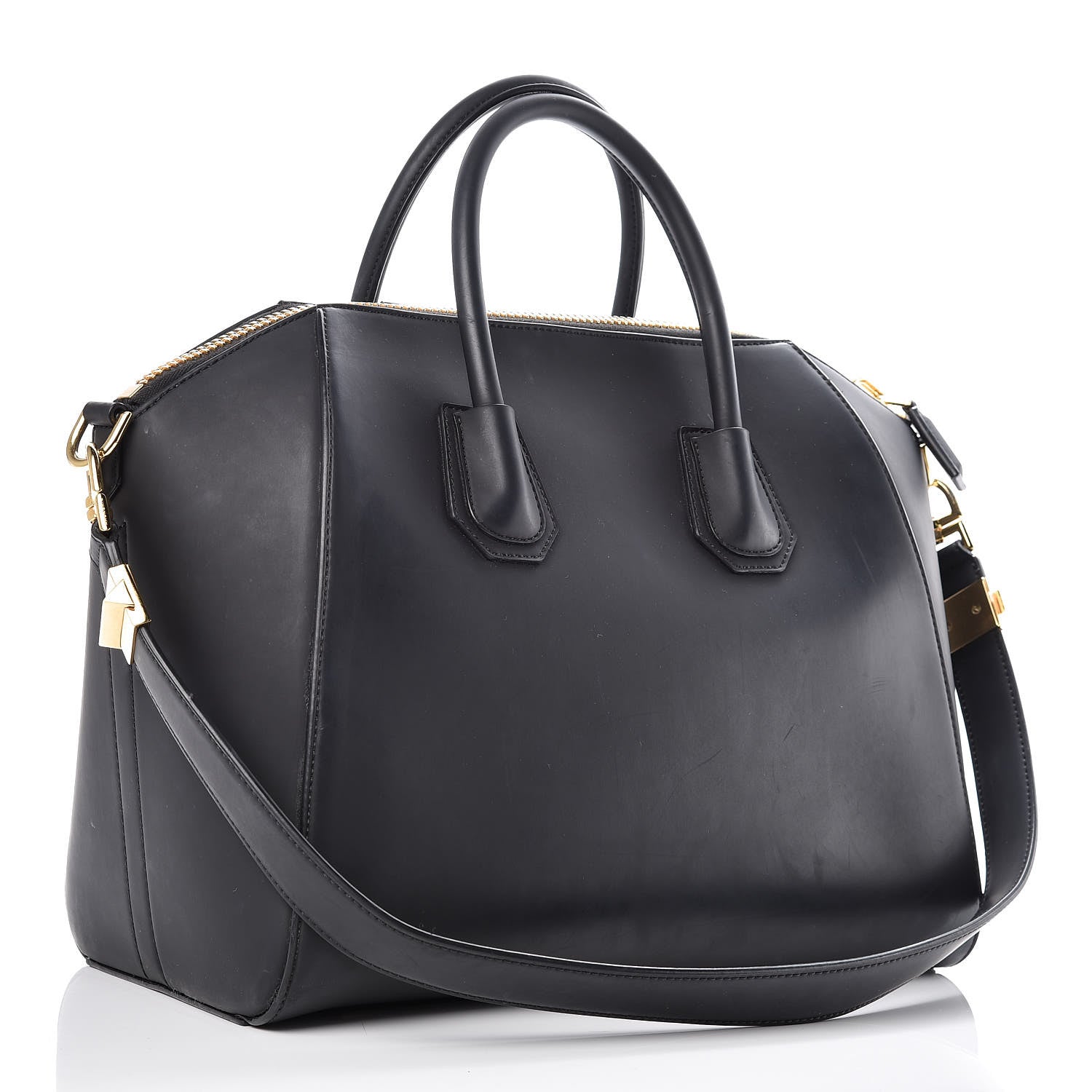Givenchy Rubber Effect Calfskin Medium Antigona Black 4 of 22