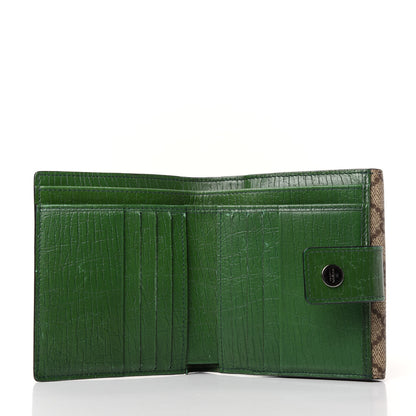 Gucci GG Plus Monogram Ladies GG French Flap Wallet Green 5 of 6