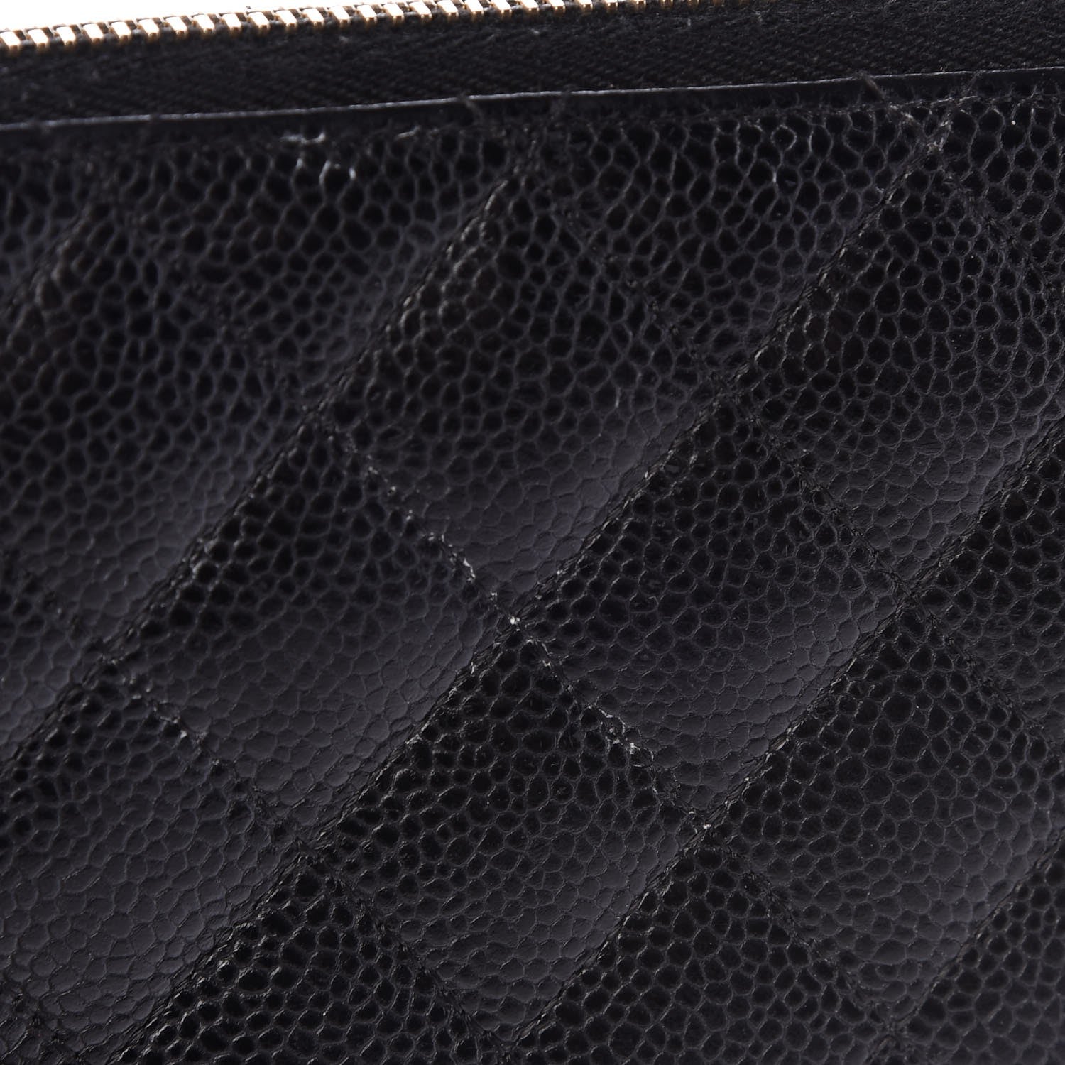 Chanel Caviar Quilted Large Zip Around Organizer Wallet Black 12 of 14