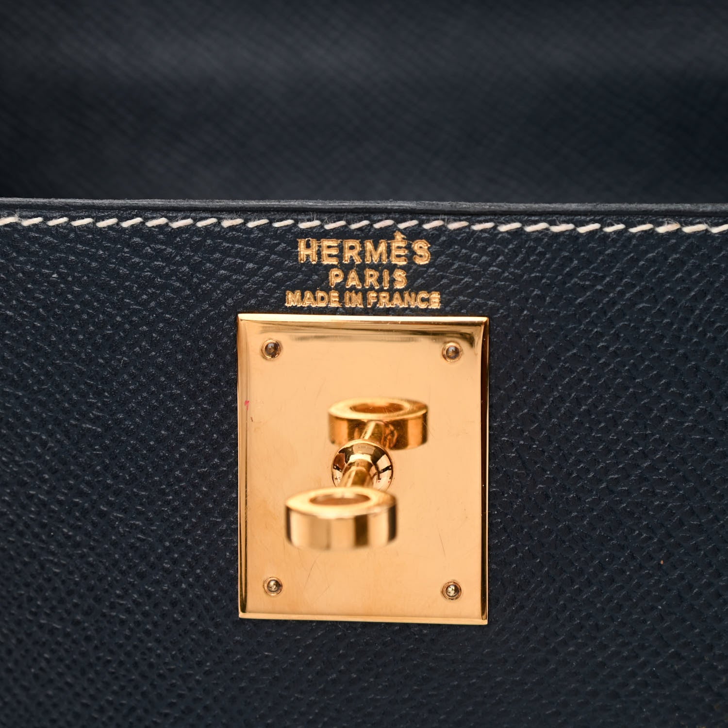 Hermes Courchevel Kelly Sellier 28 Bleu Marine 6 of 11