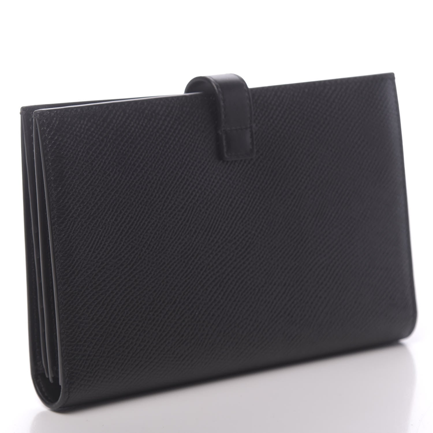 Celine Grained Calfskin Large Multifunction Strap Wallet Black 3 of 8