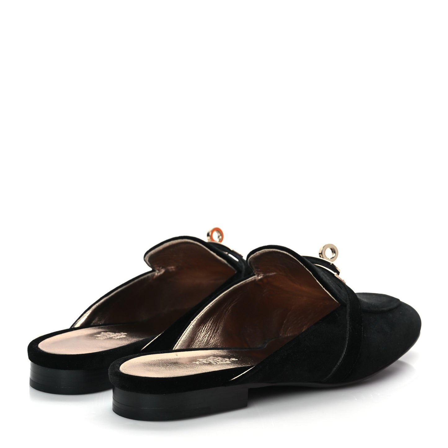Velvet Goatskin Oz Mules 37 Black
