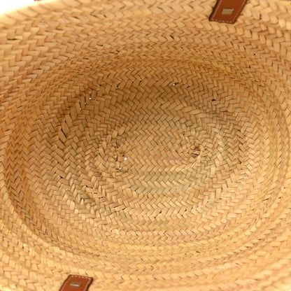 Loewe Raffia Large Basket Tote Bag Natural Tan 5 of 13