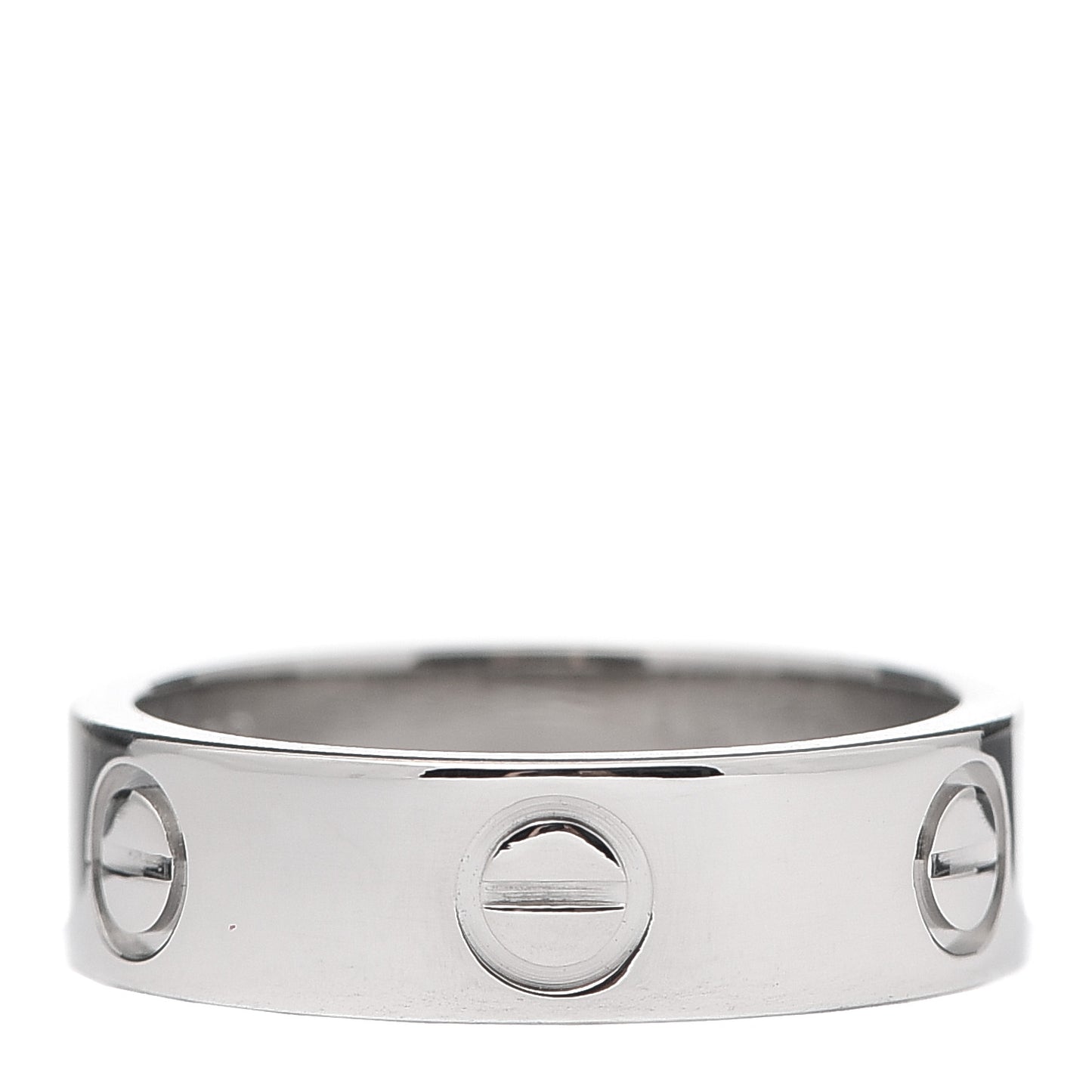Platinum 5.5mm LOVE Ring 53 6.25