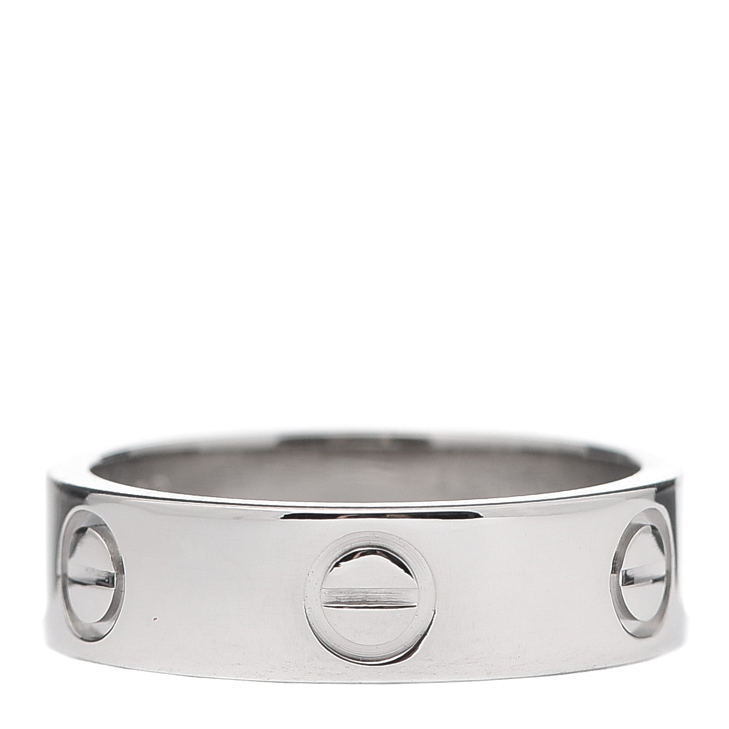 Cartier Platinum 5.5mm LOVE Ring 53 6.25 1 of 5