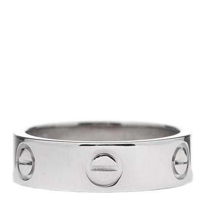 Cartier Platinum 5.5mm LOVE Ring 53 6.25 1 of 5