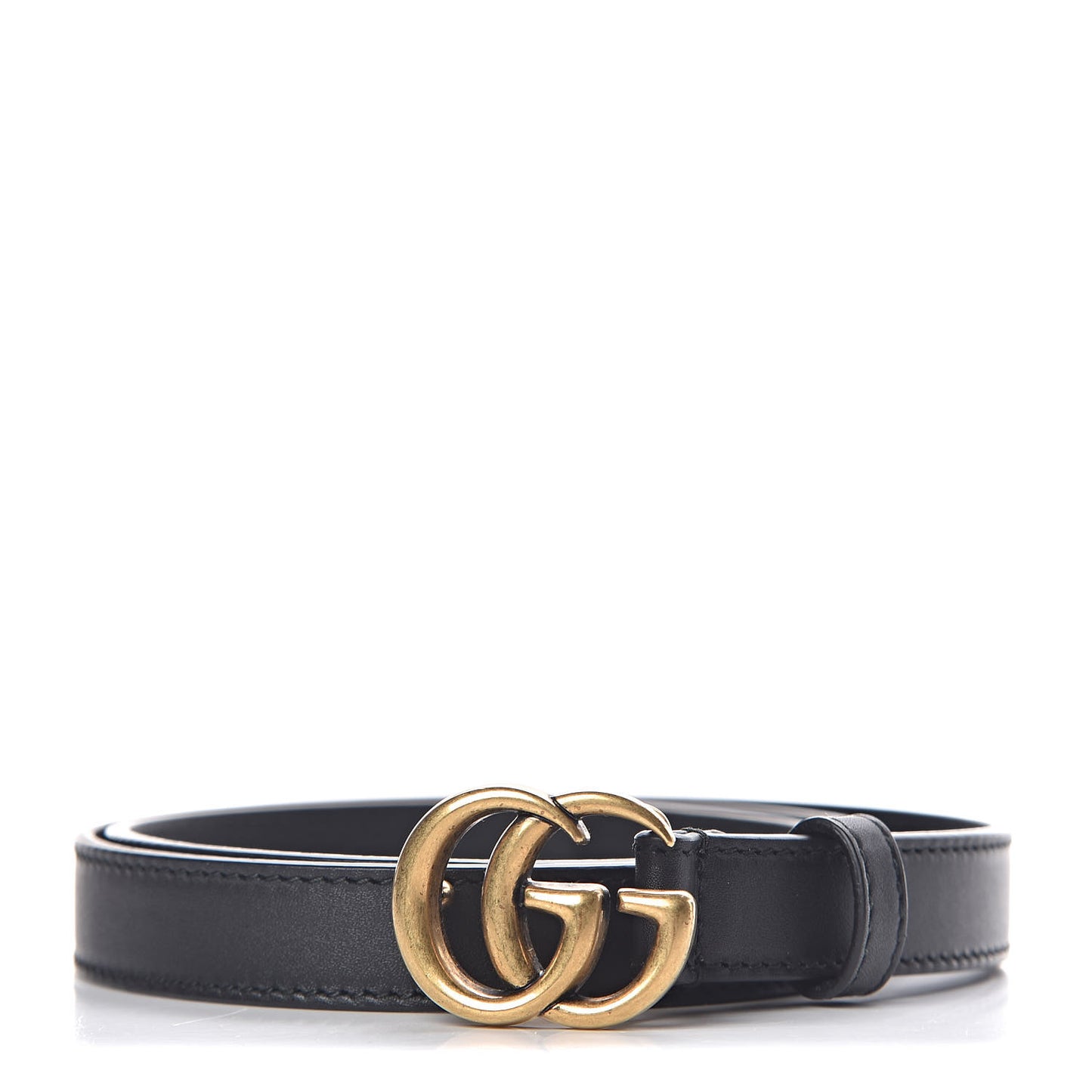 Calfskin Double G 20mm Belt 80 32 Black