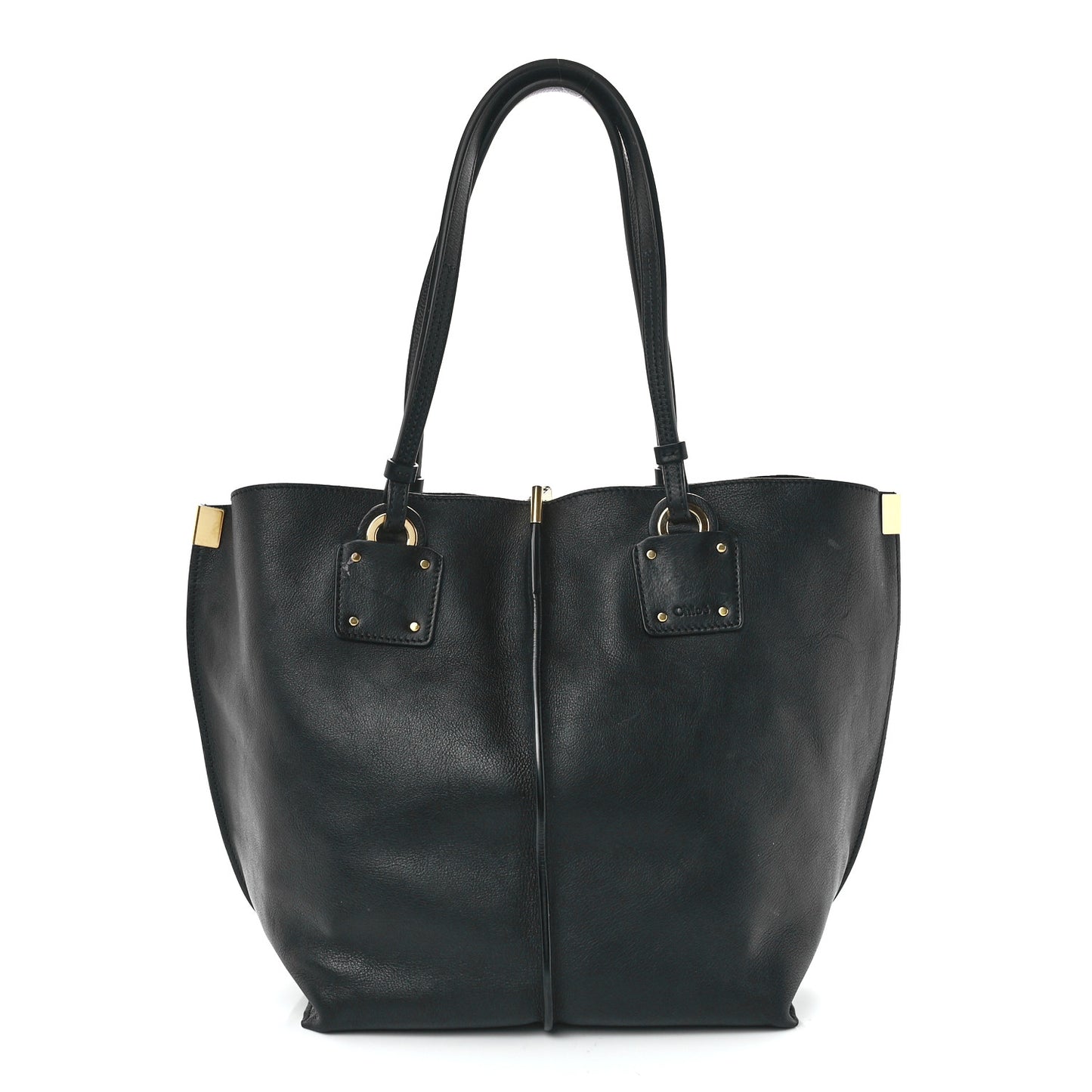 Smooth Calfskin Medium Vick Tote Black