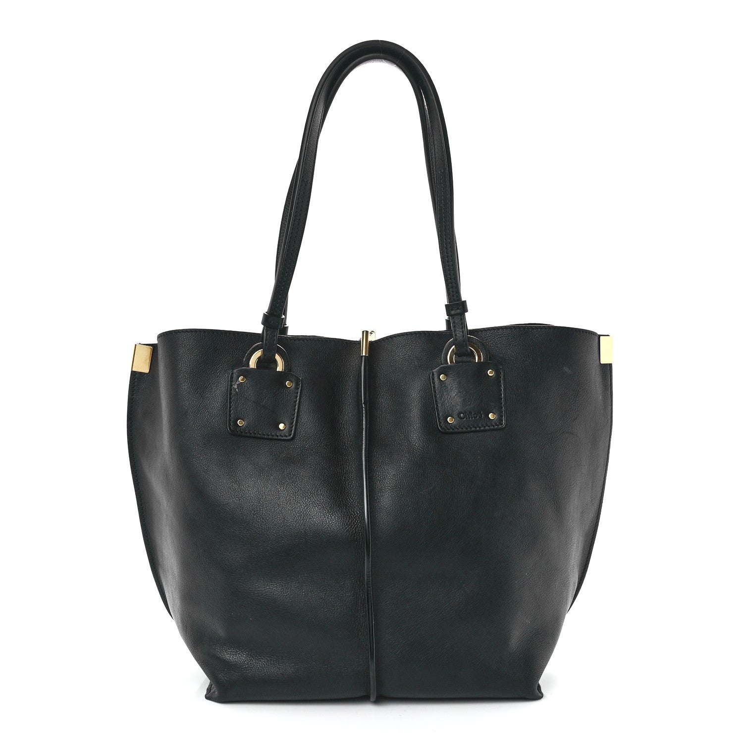Chloe Smooth Calfskin Medium Vick Tote Black 3 of 16