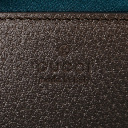 Gucci GG Supreme Monogram Textured Dollar Calfskin Web Small Ophidia Dome Shoulder Bag Beige Ebony New Acero 6 of 11