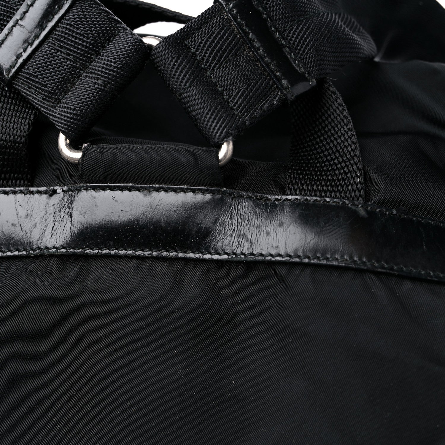 Prada Nylon Vela Medium Backpack Black 13 of 14