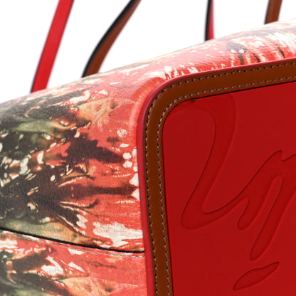 Christian Louboutin Calfskin Empire Bazin Spikes East West Cabata Tote Multi 12 of 16