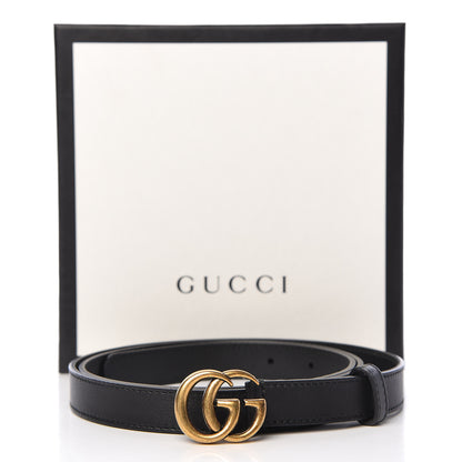 Gucci Calfskin Double G 20mm Belt 105 42 Black 7 of 7