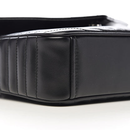 Prada Soft Calf Impunture Diagramme Flap Black 7 of 9