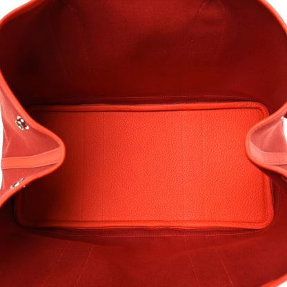 Hermes Toile Officier Negonda Garden Party 36 Rouge Tomate Capucine 5 of 11
