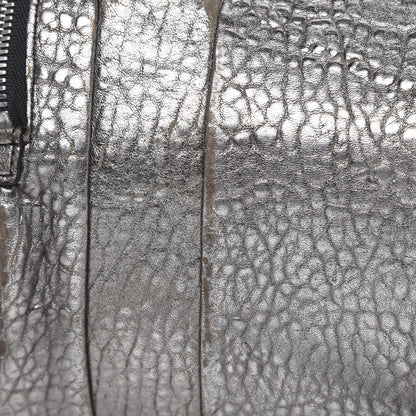 Alexander Wang Metallic Pebbled Lambskin Rockie Carbon Silver Hardware 12 of 13