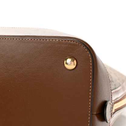 Gucci GG Supreme Monogram Azalea Calfskin Large Horsebit 1955 Duffle Bag Beige Ebony Brown Sugar 15 of 19