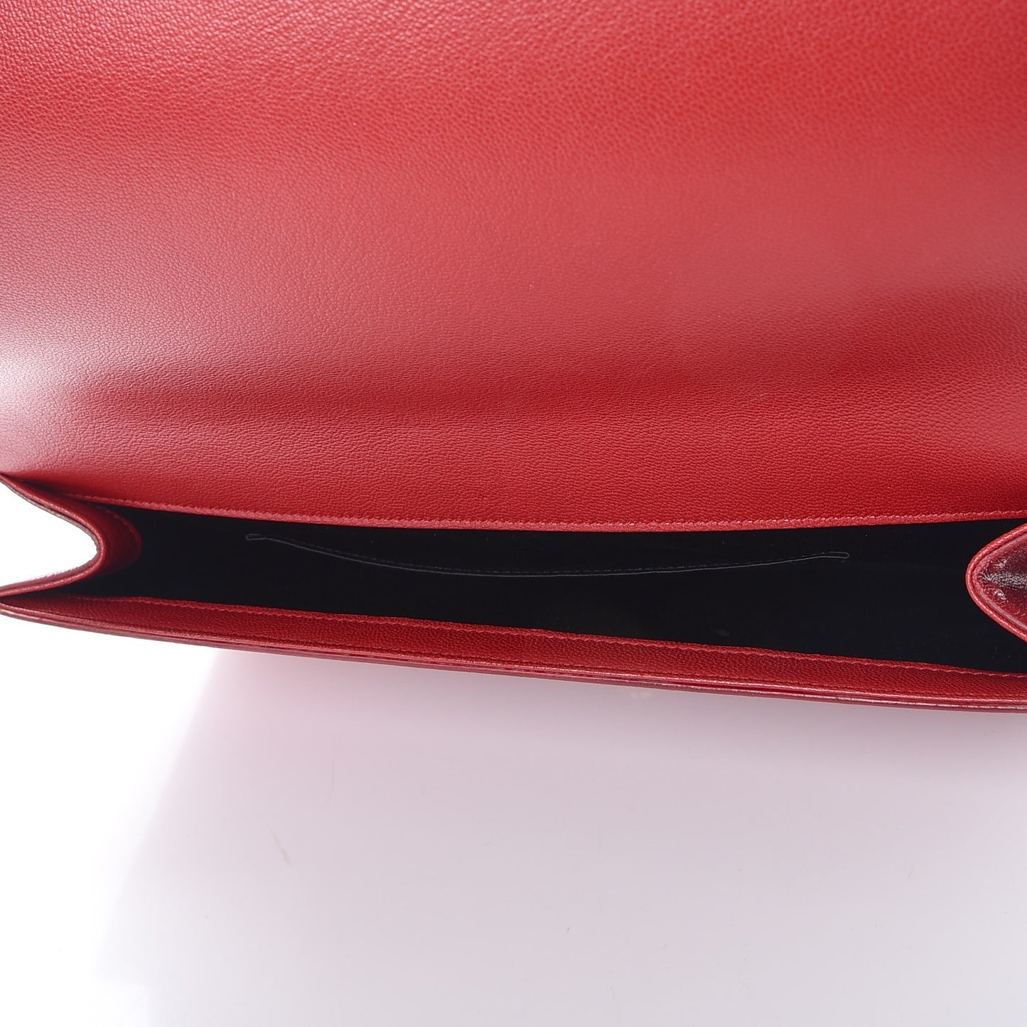 Goatskin Monogram Large Belle De Jour Clutch Red