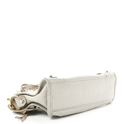 Balenciaga Chevre Gold Metallic Edge Hardware Mini City Gris Clair Gris Perle 5 of 11