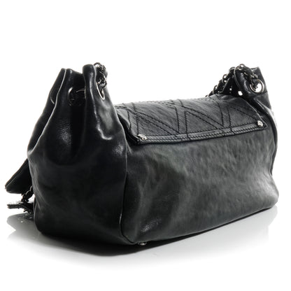 Chanel Leather Diamond Stitch Flap Black 3 of 8
