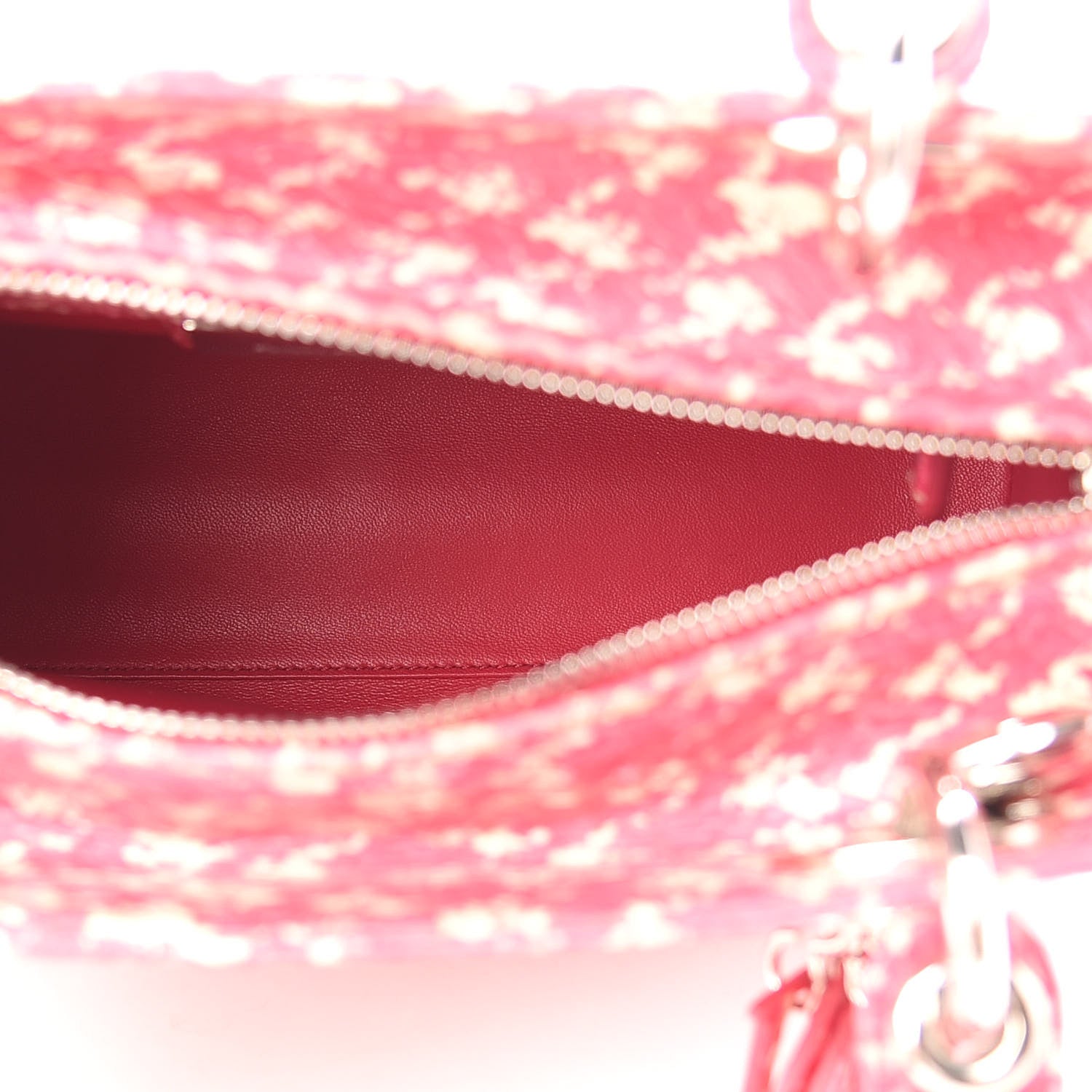Christian Dior Snakeskin Medium Lady Dior Pink White 5 of 11