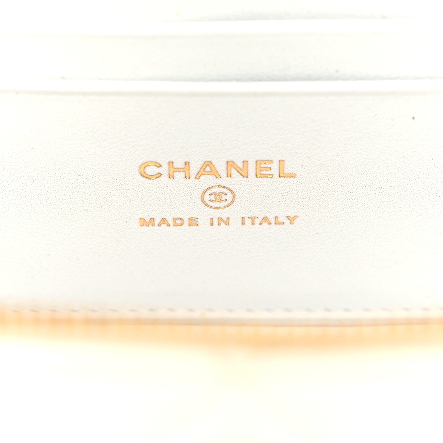 Chanel Patent Enamel Quilted Small Coco Hearts Vanity Case With Chain White 6 of 11
