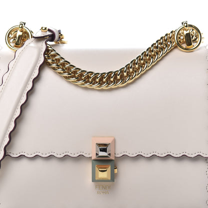 Fendi Vitello Liberty Scalloped Studded Small Kan I Shoulder Bag Camelia 10 of 11