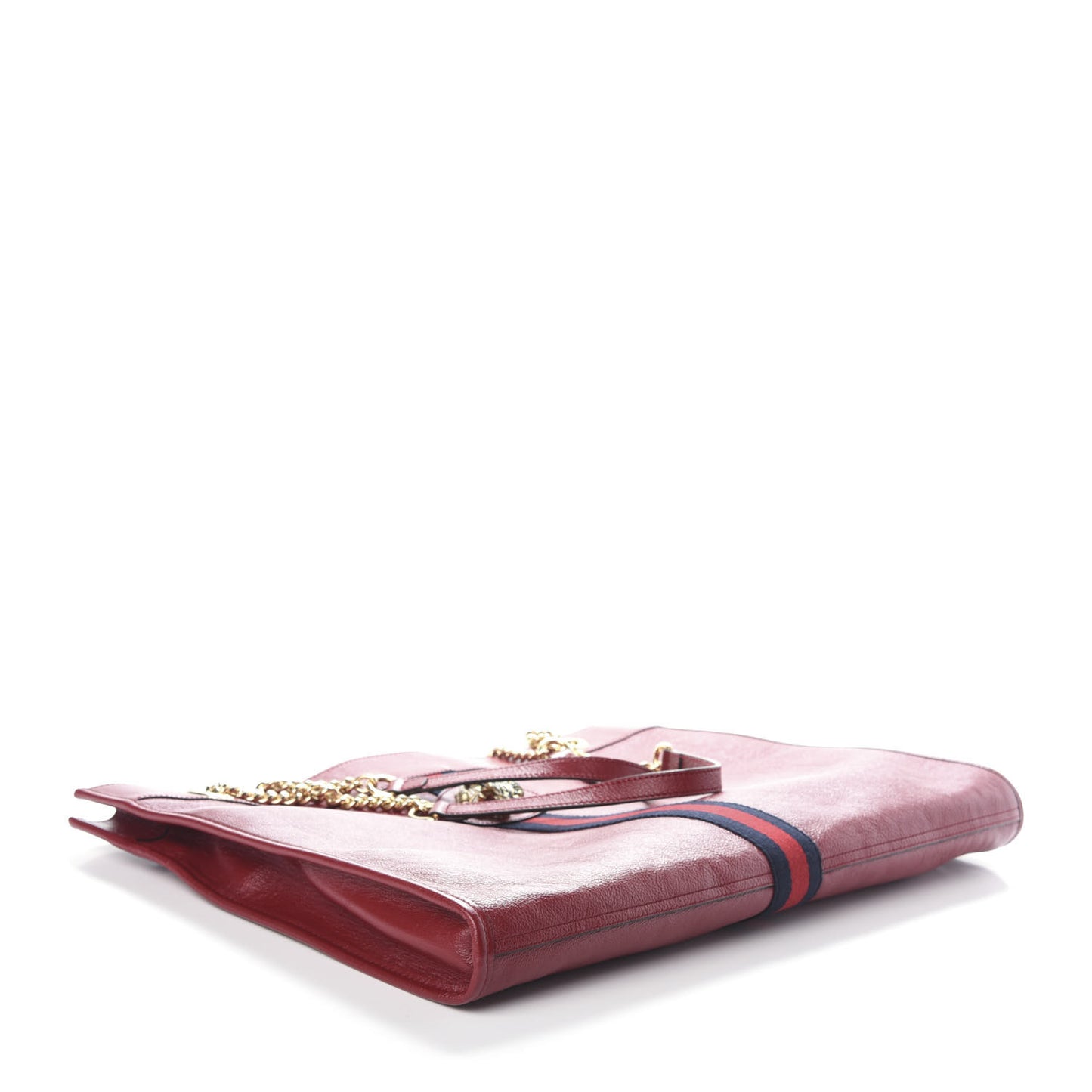 Calfskin Large Rajah Chain Tote Romantic Cherry