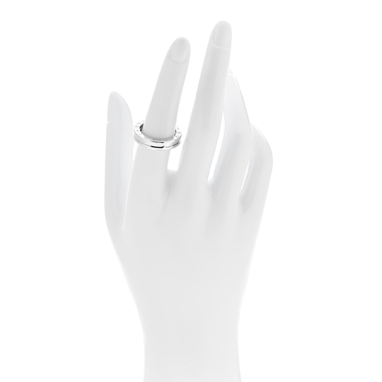 18K White Gold B.Zero1 One-Band Ring 54 7