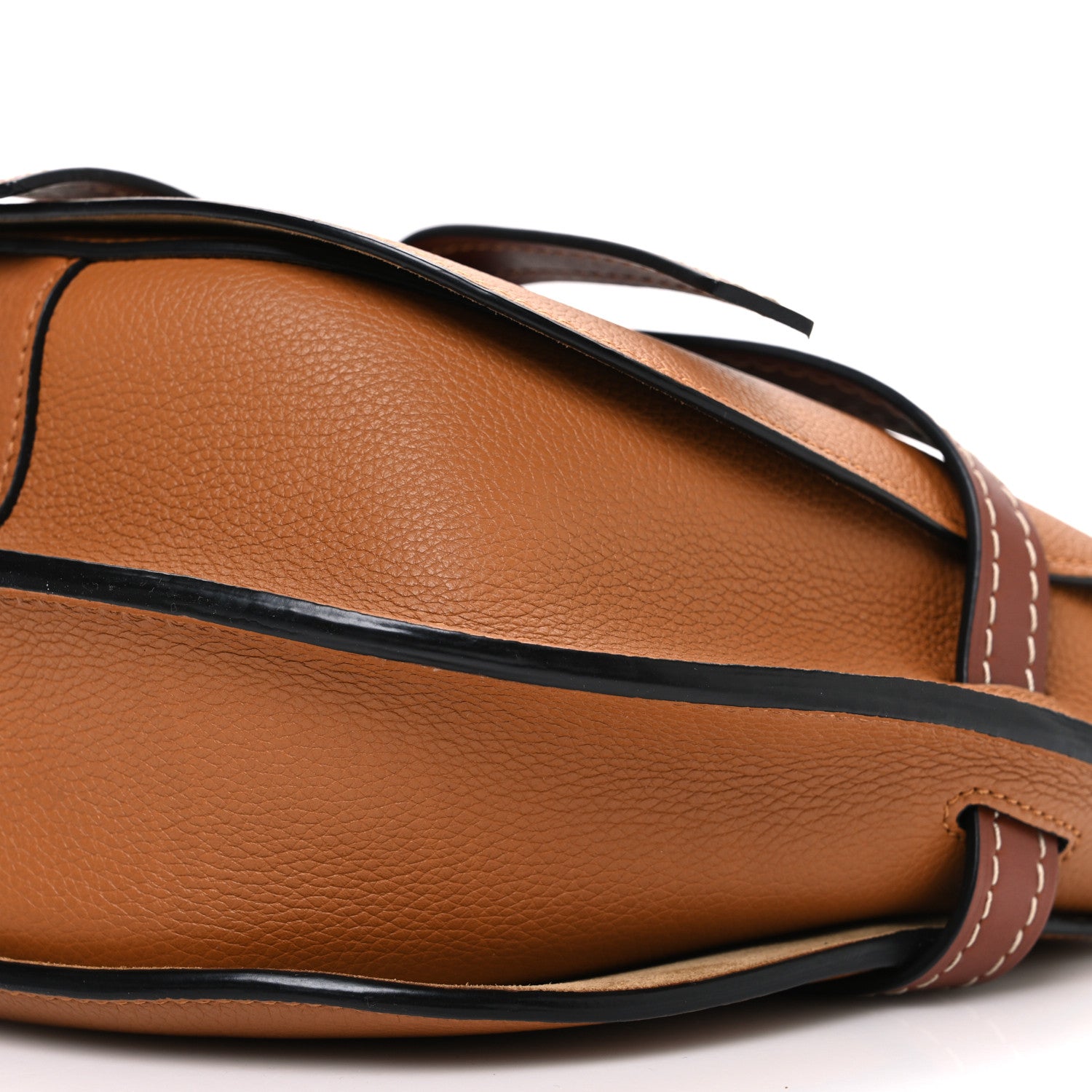 Loewe Grained Calfskin Small Gate Crossbody Bag Caramel Pecan 10 of 10