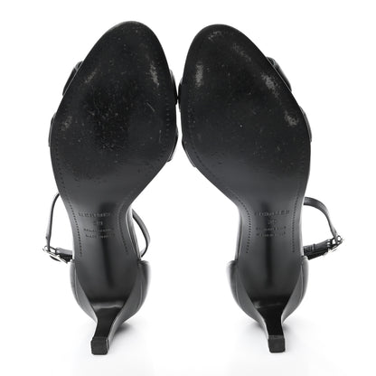 Hermes Calfskin Premiere 70 Slingback Sandals 39 Black 5 of 8