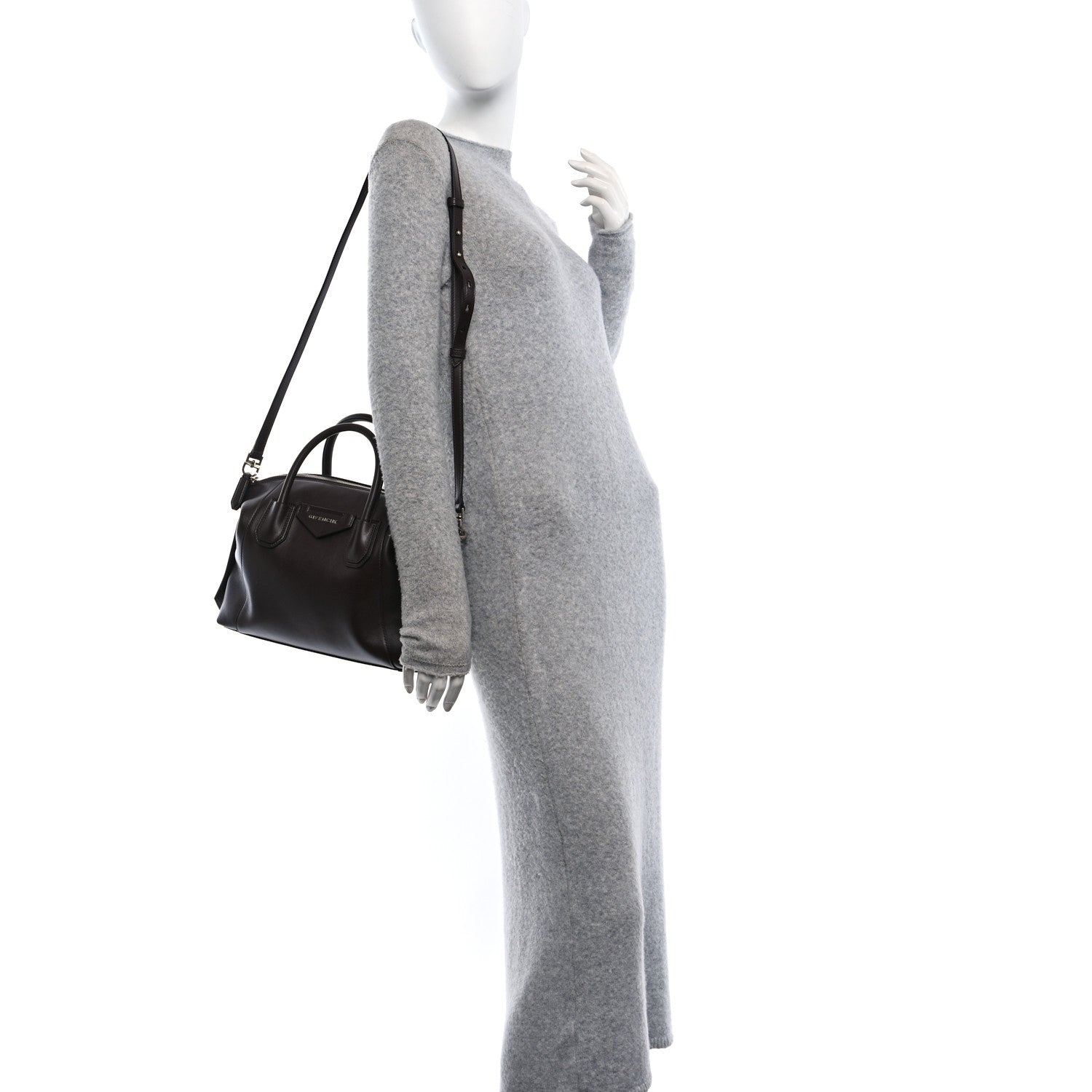 Givenchy Smooth Calfskin Small Soft Antigona Dark Brown 2 of 8