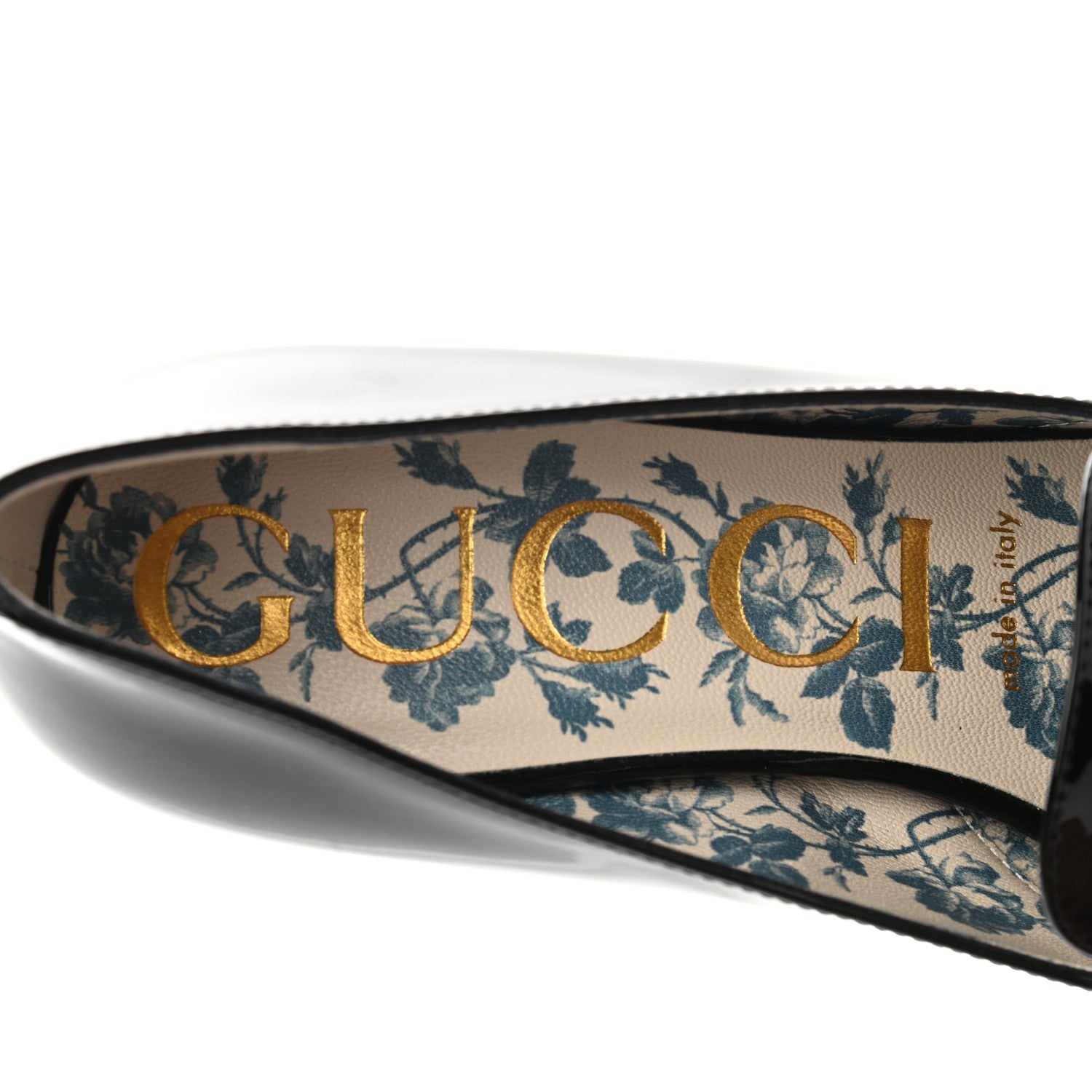 Gucci Vernice GG Victoire 55mm Loafer Pumps 37.5 Black 6 of 8