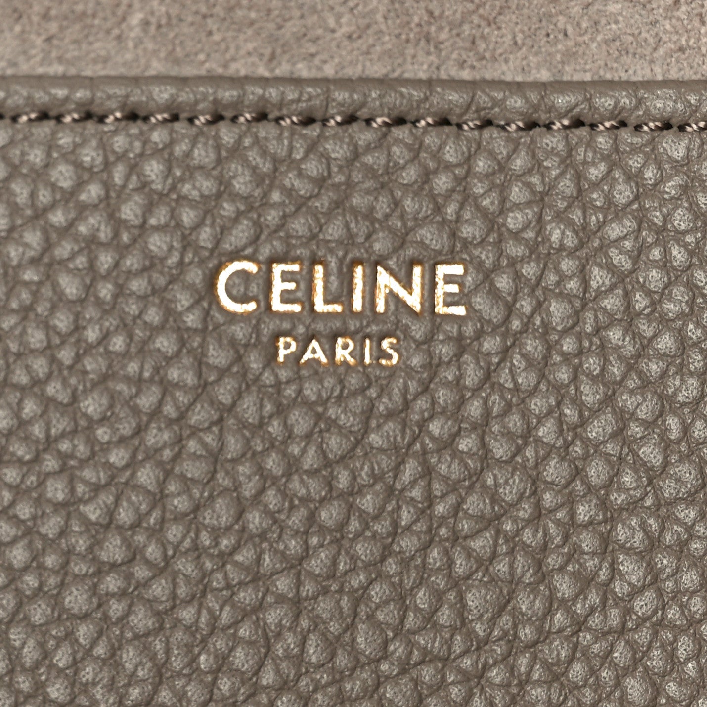 Celine Grained Calfskin Triomphe Medium Cabas Anais Pebble 6 of 10
