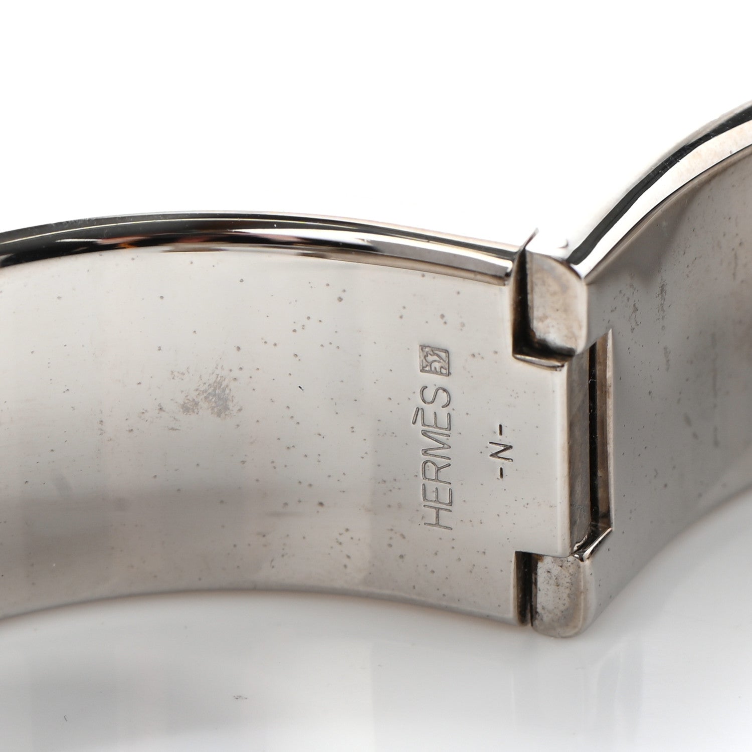 Hermes Enamel Wide Clic Clac H Bracelet GM Black 4 of 7