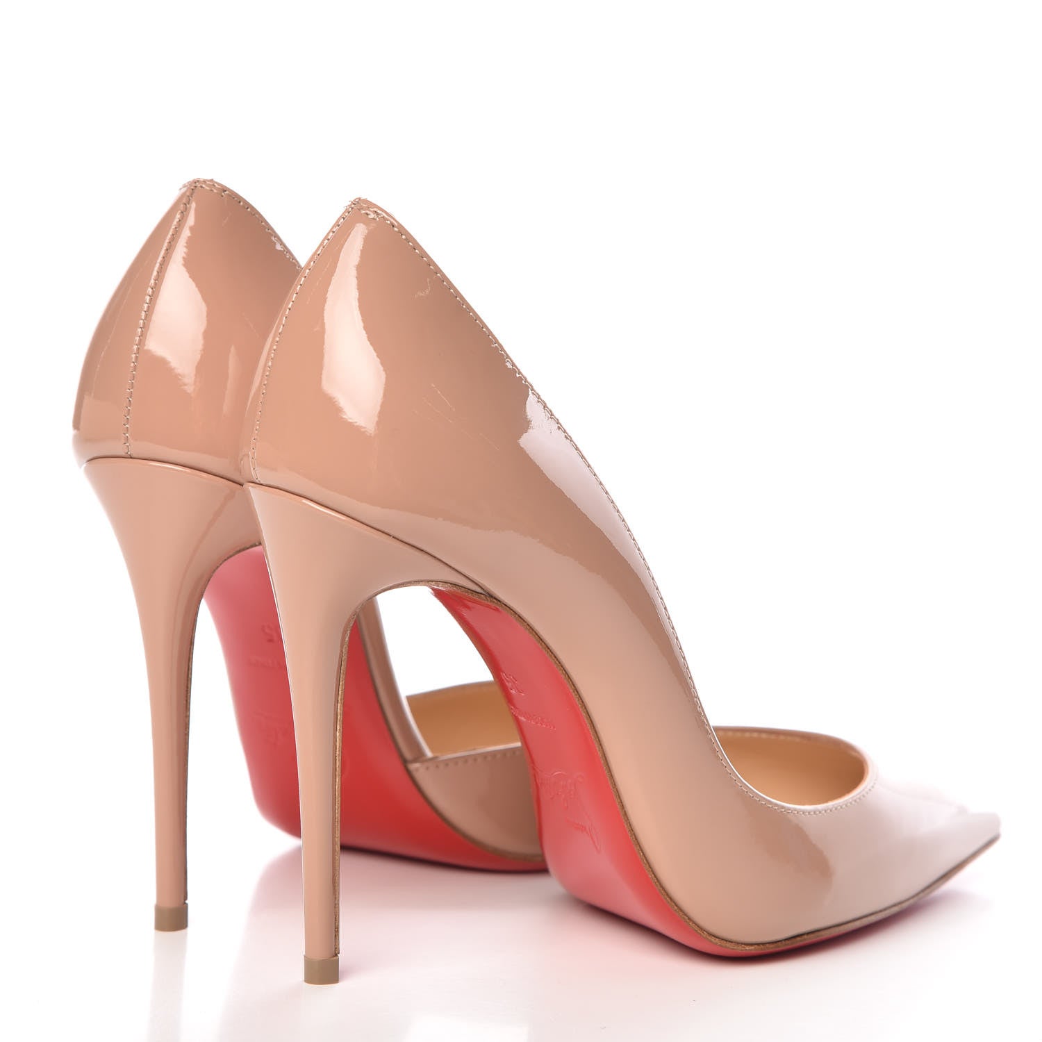 Christian Louboutin Patent Iriza 100 Pumps 35 Nude 4 of 8