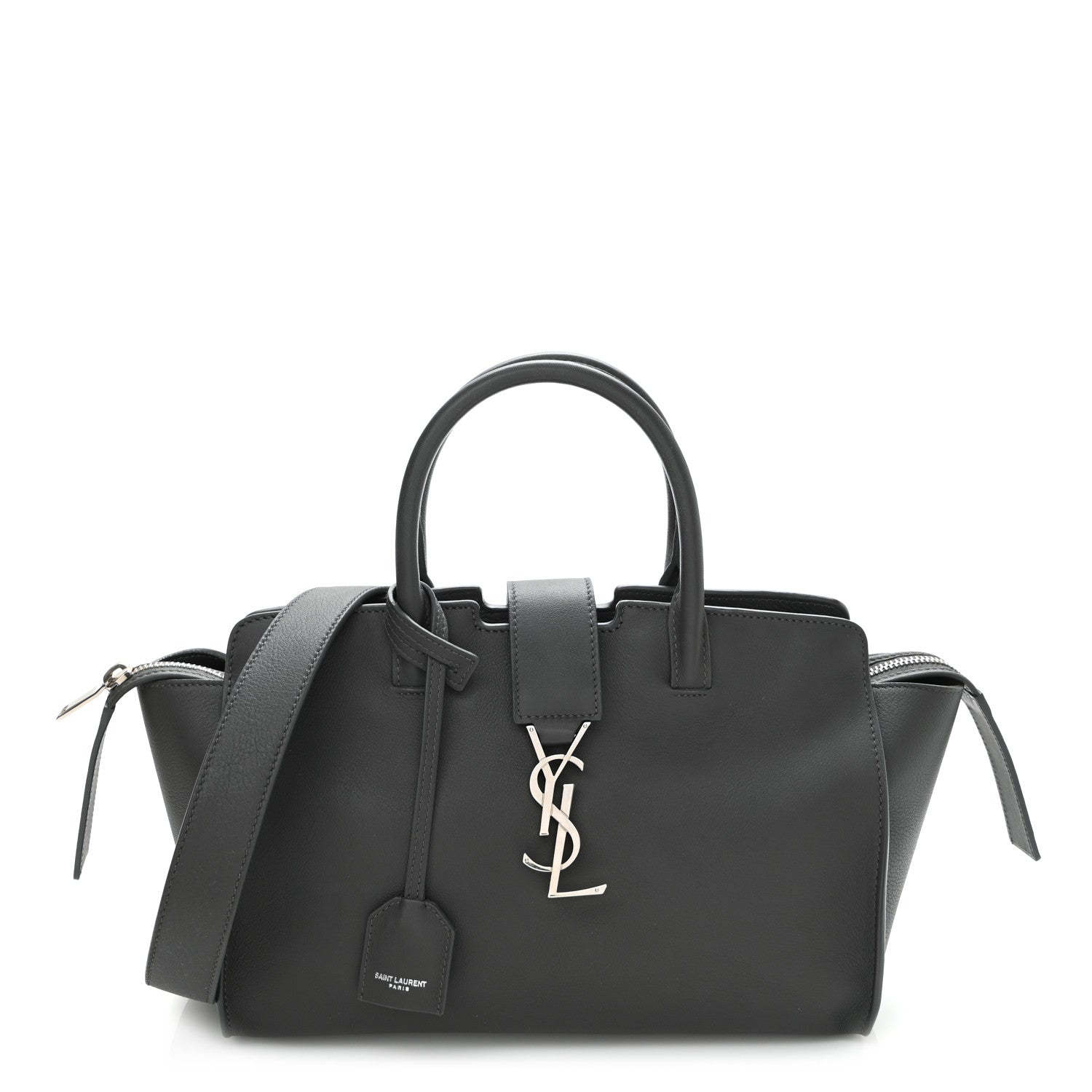 Saint Laurent Calfskin Baby Monogram Downtown Cabas Earth 1 of 10